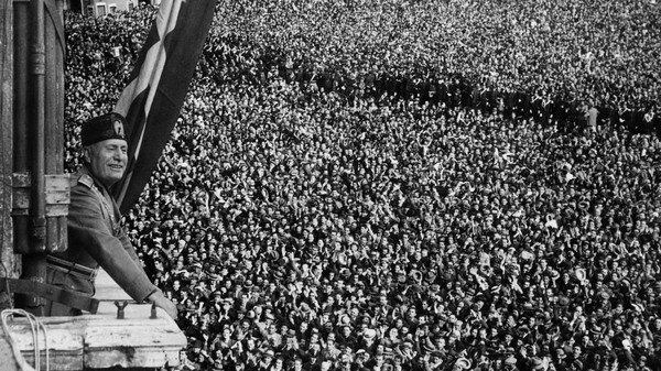 Реч Бенито Муссолини в Риме 1934