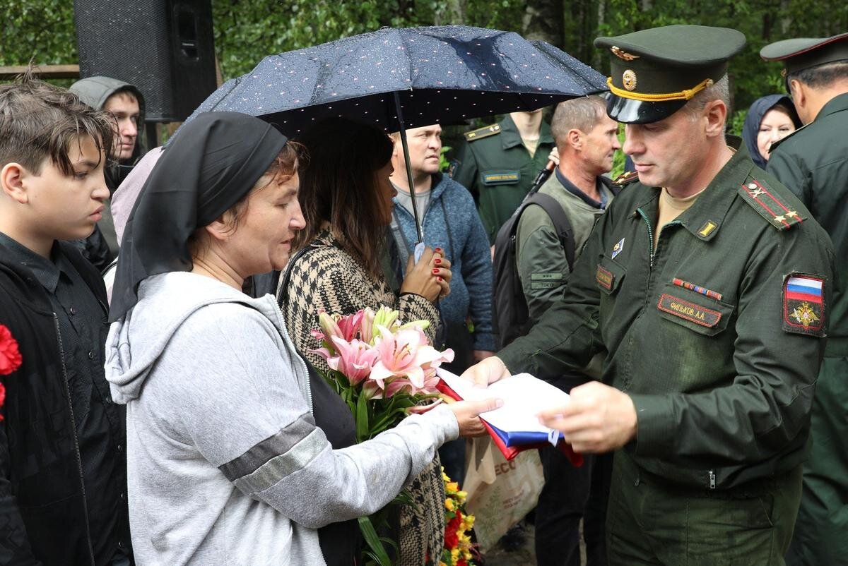 Церемония прощания с хаски