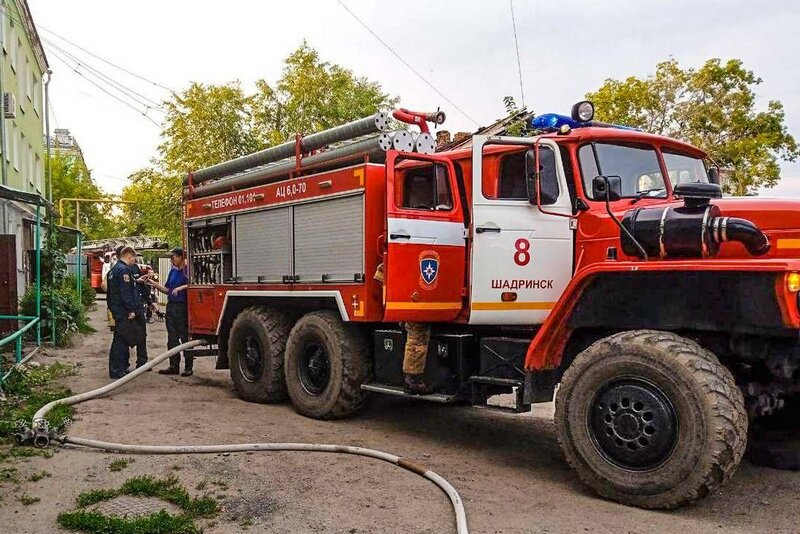 Пожар в кургане сегодня карта