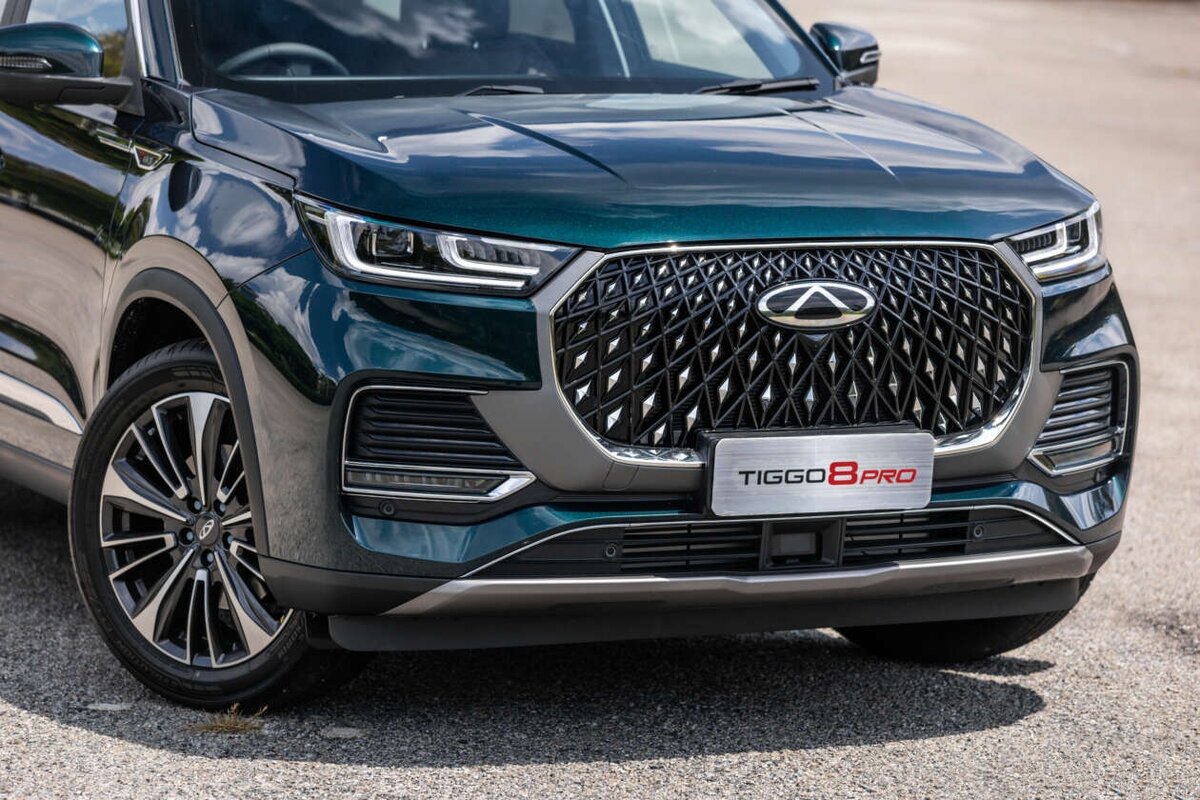 На фото: Обновленный вариант экспортного кроссовера Chery Tiggo 8 Pro Max
