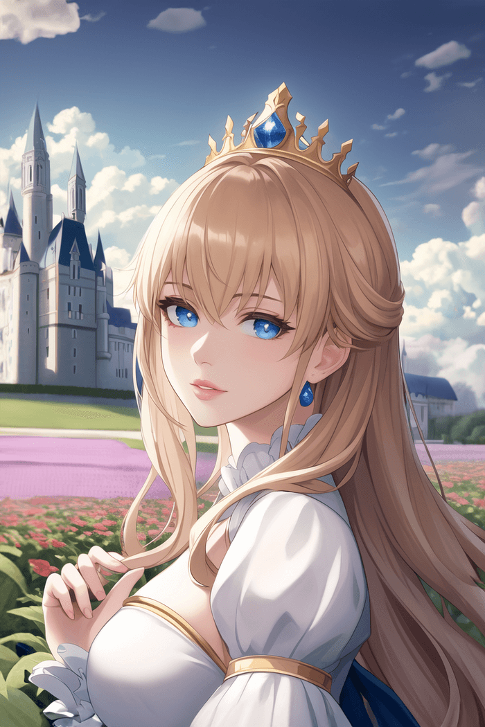 Красивая аватарка с лицом девушки в образе, аниме рисунок