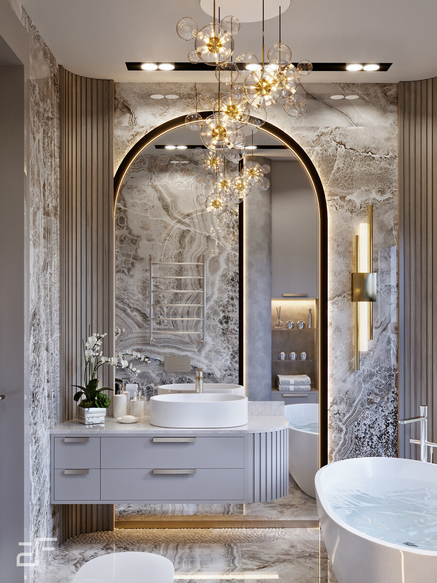 Интерьер ванной комнаты в современном стиле