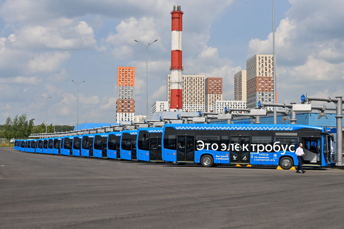 Электробусный парк открыли в московском районе Митино | MSK News / Новости  Москвы | Дзен