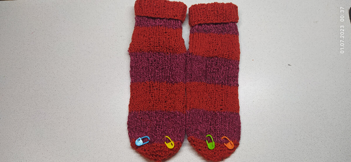 Носочки спицами | вязание спицами | Фото автора | работа автора 