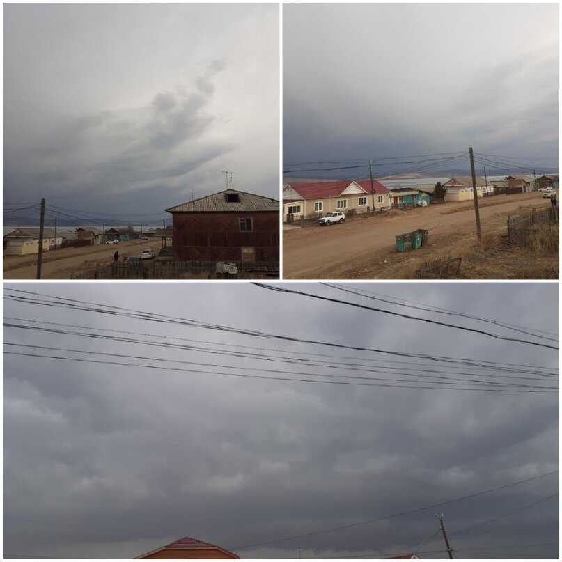 Перед грозой в Усть-Уде 29.04.2023 г. в фотообъективе Ольги Толмачевой