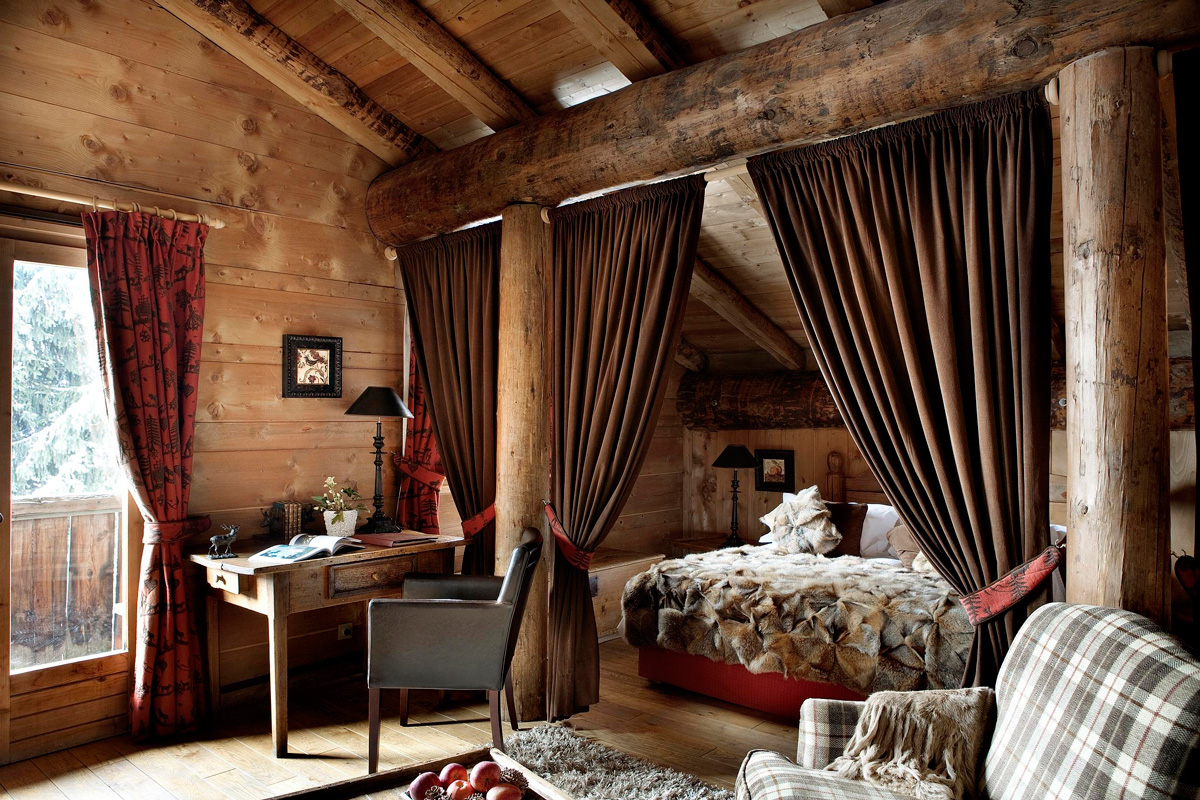 Маленькая спальня в деревенском стиле фото