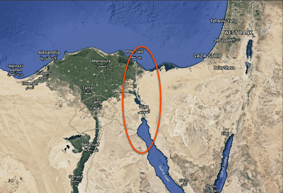 Египет и суэцкий канал карта