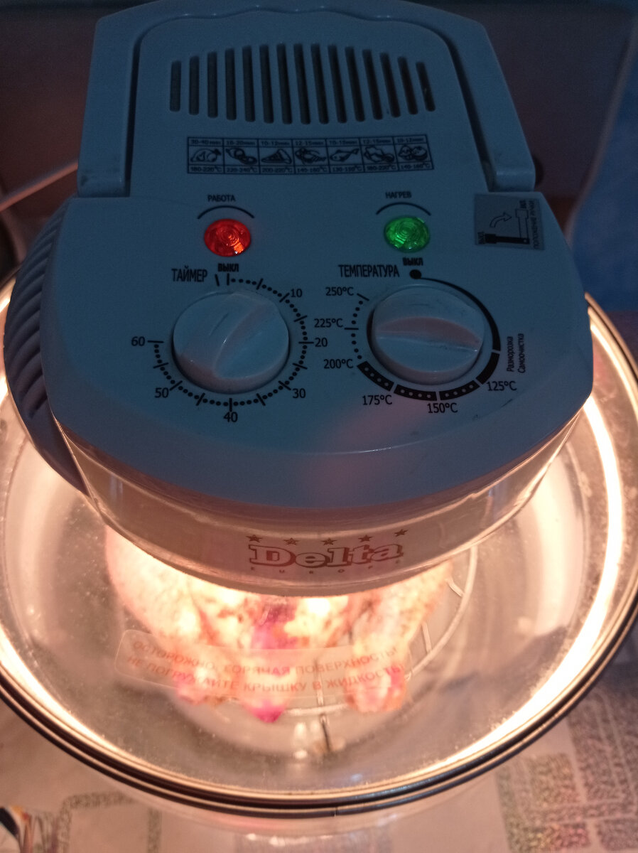 Курица загорает