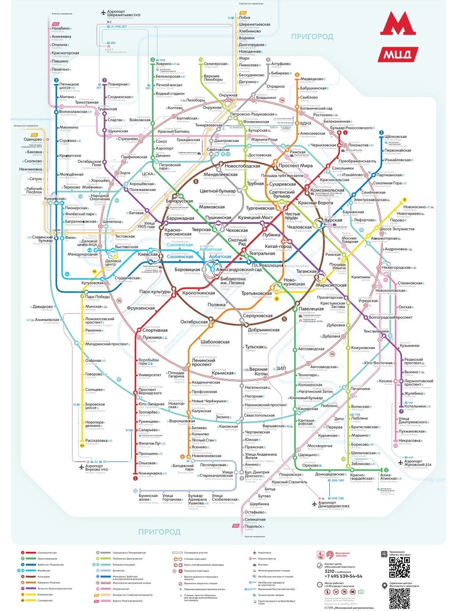 Перспективная Схема метро Москвы