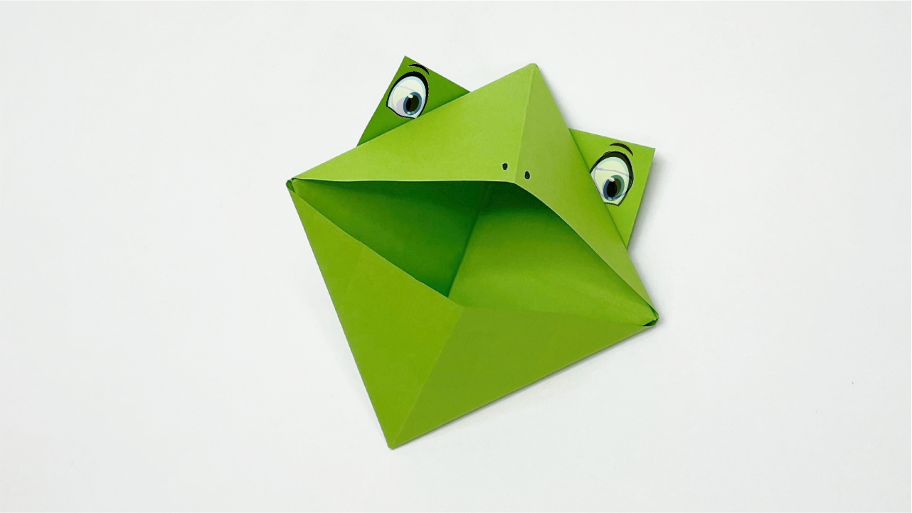 Как сделать прыгающую лягушку из бумаги. Лягушка оригами своими руками. DIY поде
