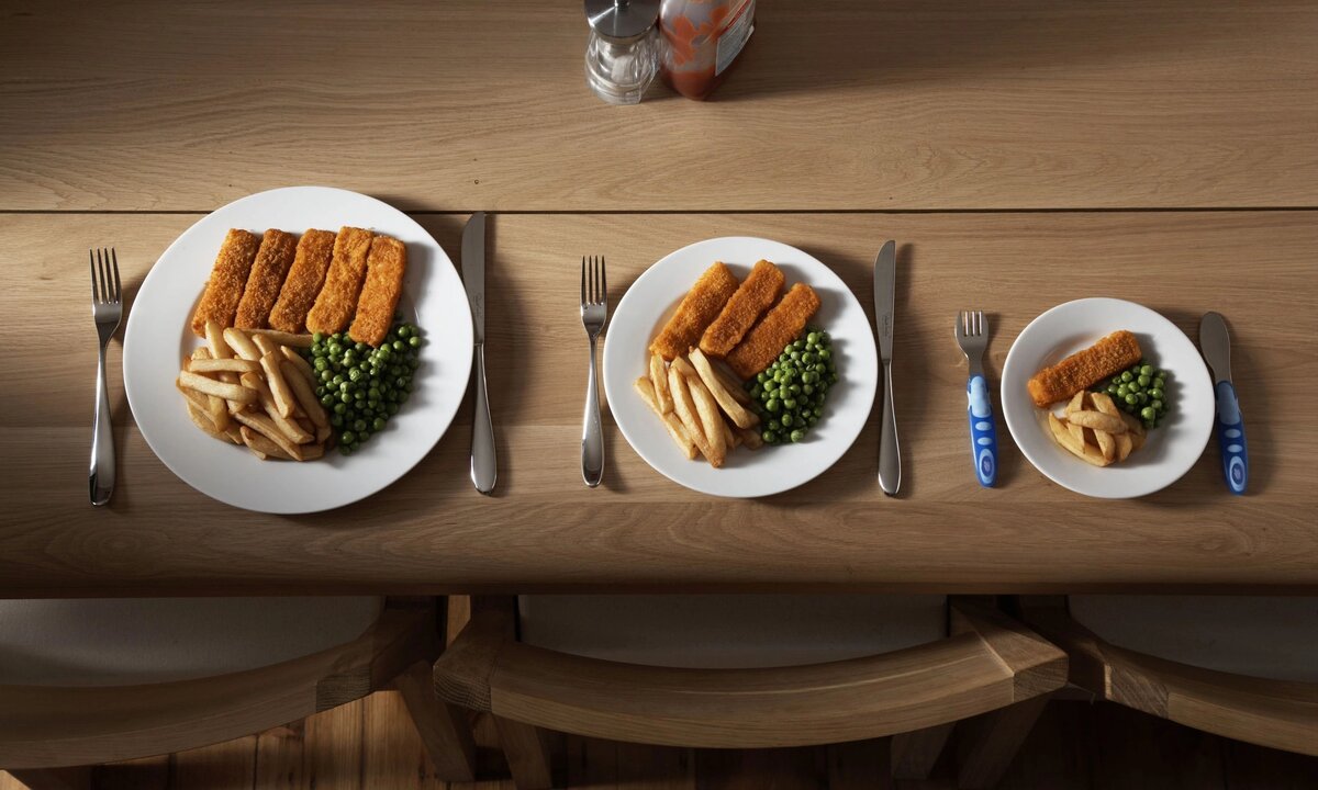 Уменьшение порций - это не голодание. Изображение из открытых источников