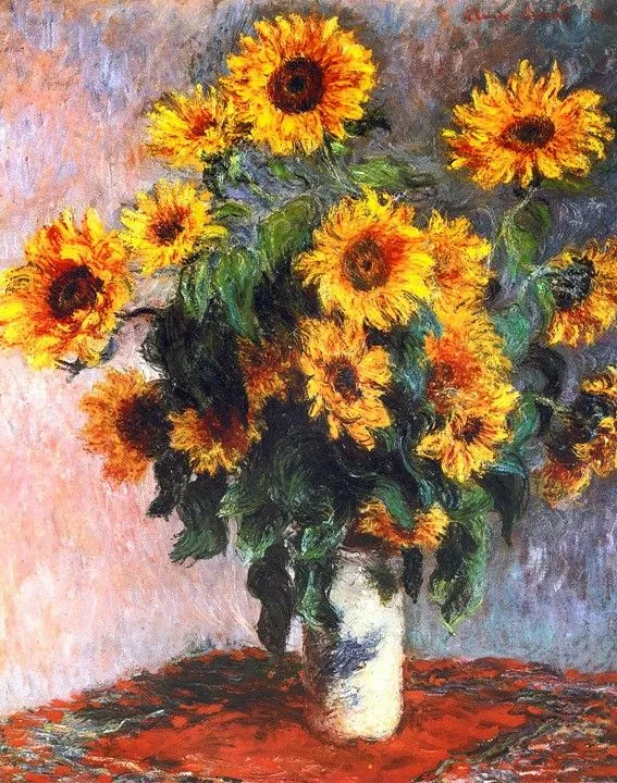 "Подсолнухи" работа кисти К. Моне. Взято из открытых источников