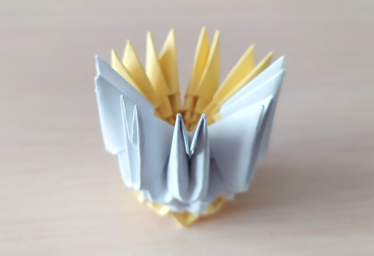 Модульное оригами Собака. Схема сборки. Пошаговая инструкция с фото