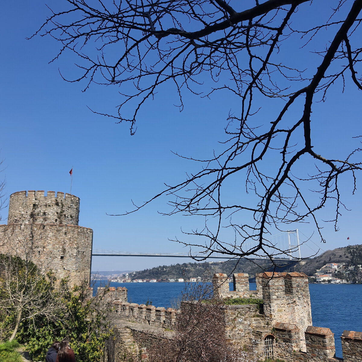 Вид с крепости Румели хисары на второй босфорский мост