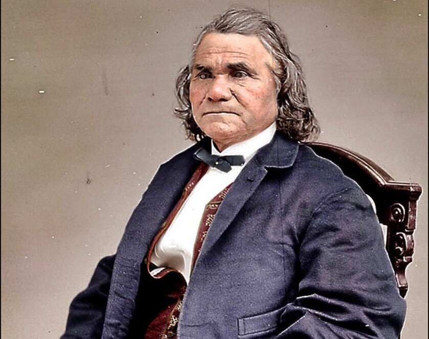 Генерал Стенд Уэйти, вождь чероки, командующий индейской кавалерией в армии конфедератов, последним сложил оружие.   