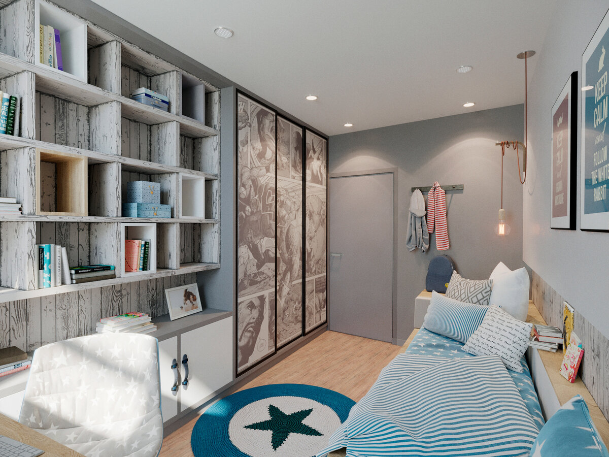 Без излишеств, но очень мило. Приятный, эргономичный интерьер в скандинавском стиле