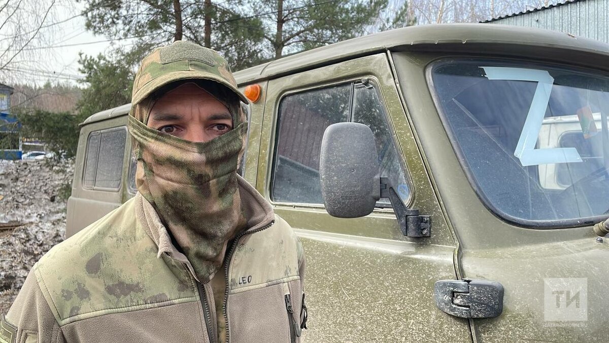 Военнослужащий Лео: «Мы повезем гуманитарную помощь для батальона “Алга”». Фото: © Дмитрий Шатров / «Татар-информ»
