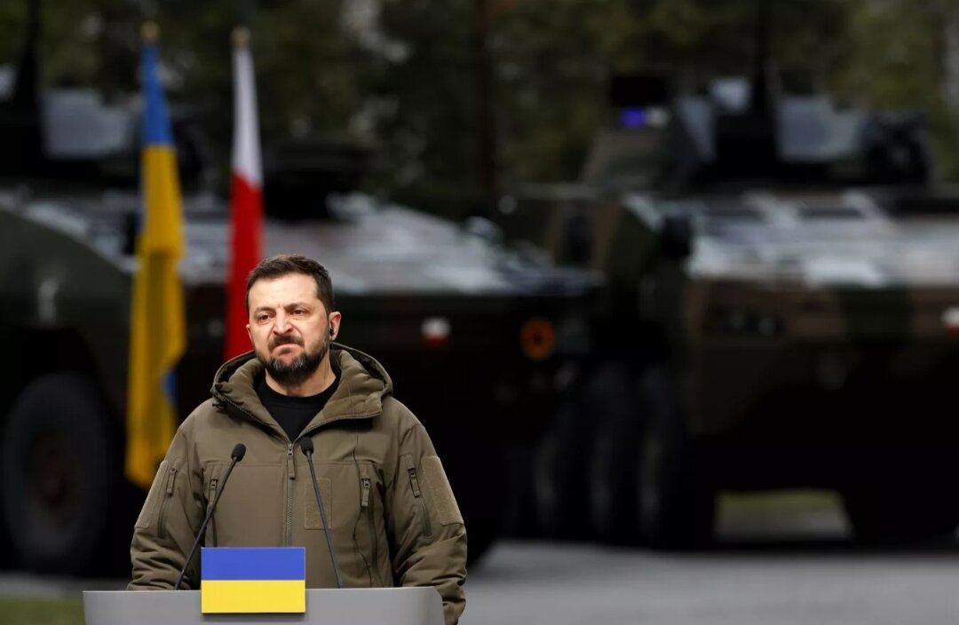 Президент Украины Владимир Зеленский в Варшаве. 5 апреля 2023
