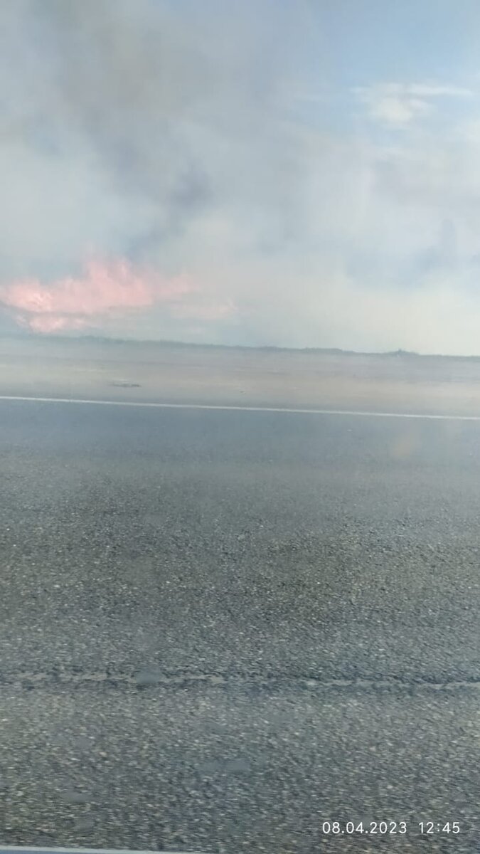    «Едешь сквозь дымовую завесу — видимость на трассе нулевая!»: под Брянском у Объездной дороги горит масштабно сухая трава avchernov