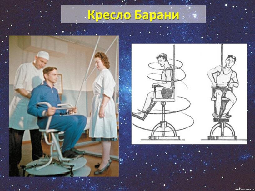 Вестибулярный аппарат кресло барани