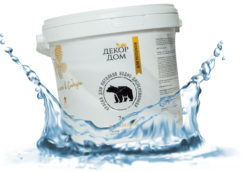 Краска ВД Декор Дом белоснежная