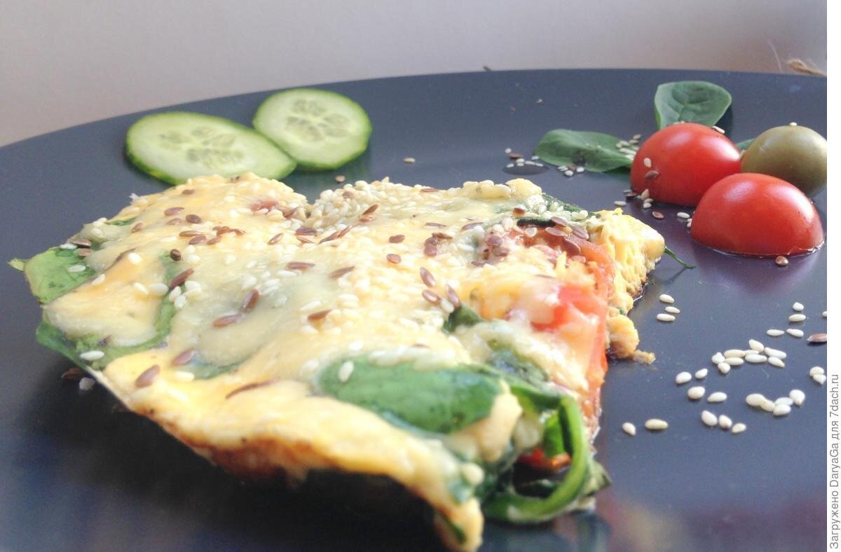    Омлет со шпинатом. Автор фото: DaryaGa