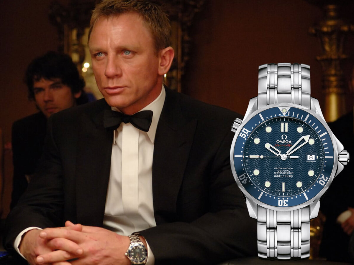Кто посмеет сказать, что Omega украшает Агента 007?  Это просто правильный аксессуар.  