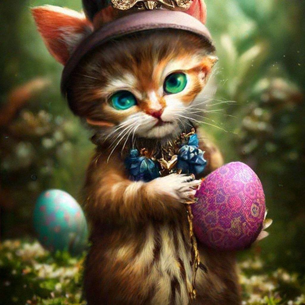 Приключения волшебного котенка. Крутые котики. Шедеврум. Котик желаний. Яйцо волшебное Пасха.