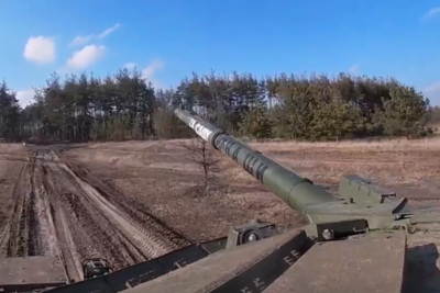    Танк Т‑90М в зоне проведения спецоперации ©Скриншот / видео Минобороны РФ