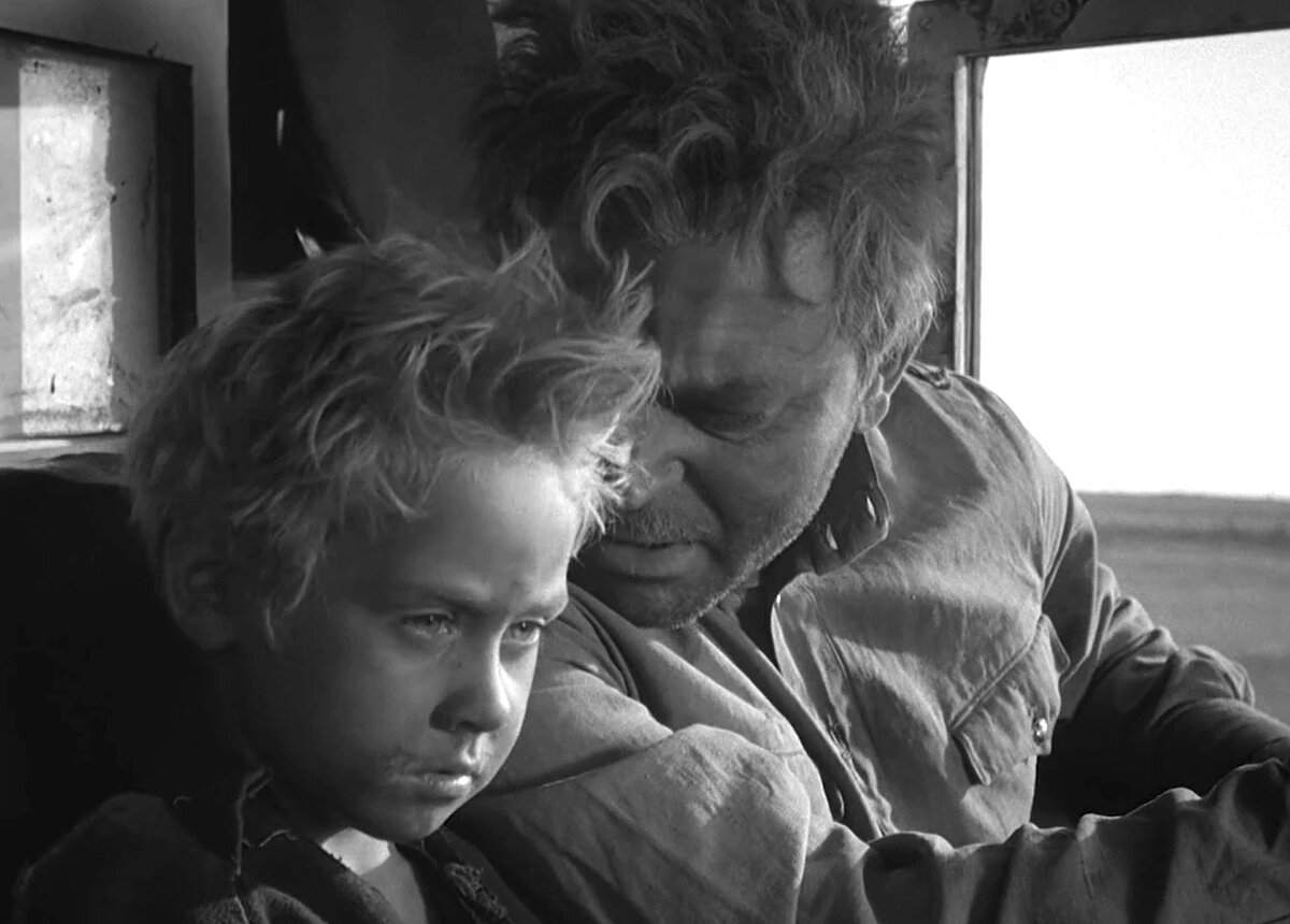 Кадр из кинофильма "Судьба человека", 1959 г., режиссер Сергей Бондарчук, сценаристы Юрий Лукин, Федор Шахмагонов, композитор Вениамин Баснер (скриншот)