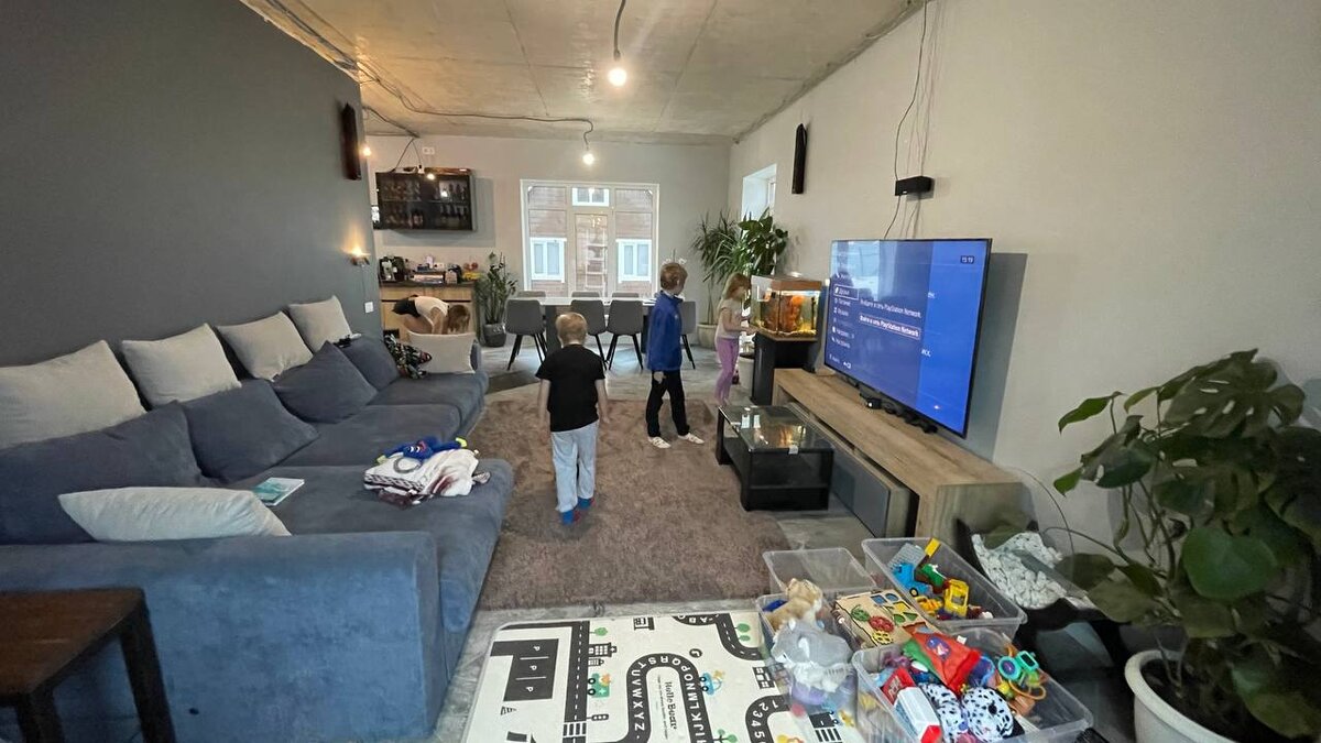 Кухня-гостиная дома по проекту 24-255