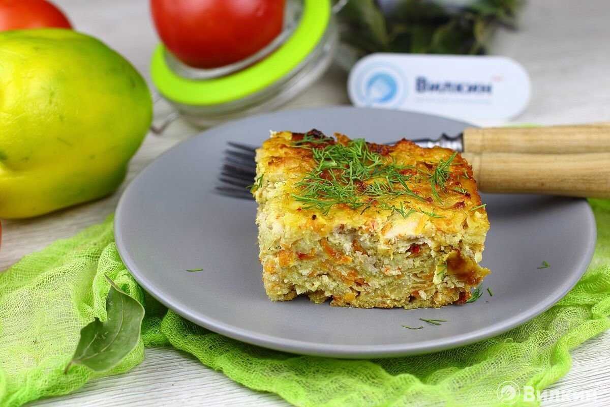 Мясная запеканка из цветной капусты