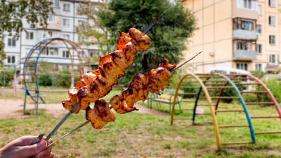    Спасатели напомнили о запрете жарки шашлыков на балконе и во дворе жилого дома Иван Обухов