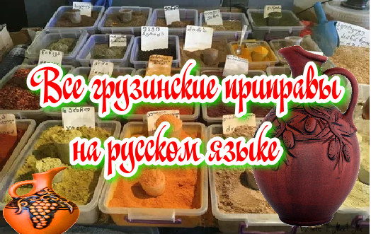 Все грузинские приправы на русском языке | Грузинская Кухня от Софии | Дзен