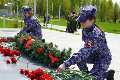    Акция «Поклонимся» © Пресс-служба Главного управления Росгвардии по Московской области