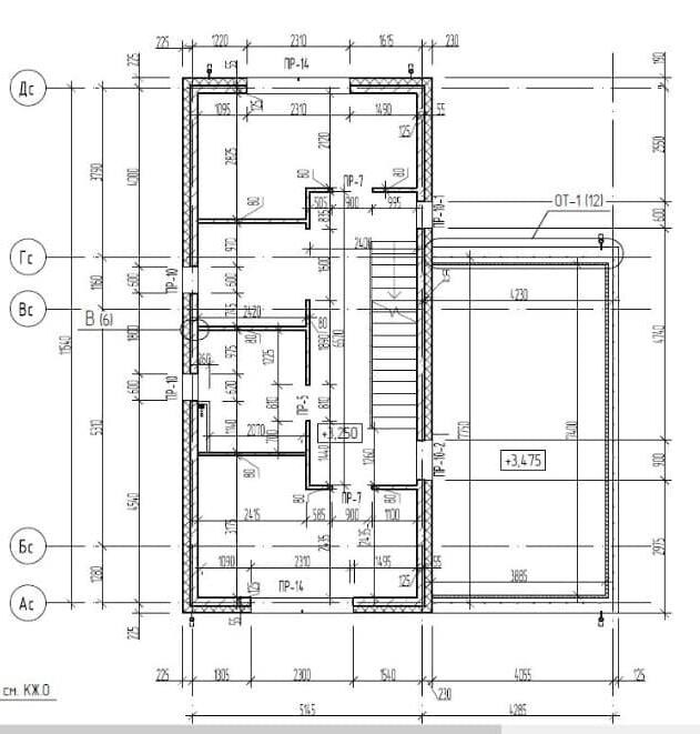 План 2 этажа