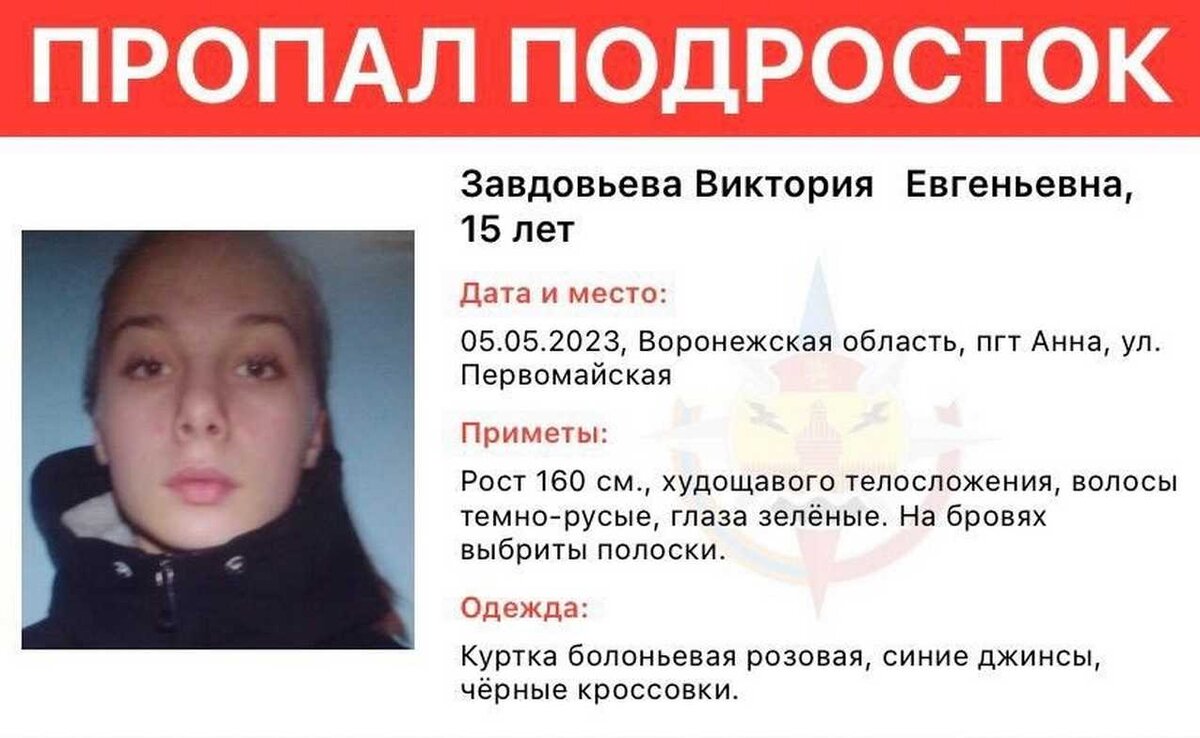 Без вести пропала 15-летняя девочка в Воронежской области | Горком36 |  Воронеж | Дзен