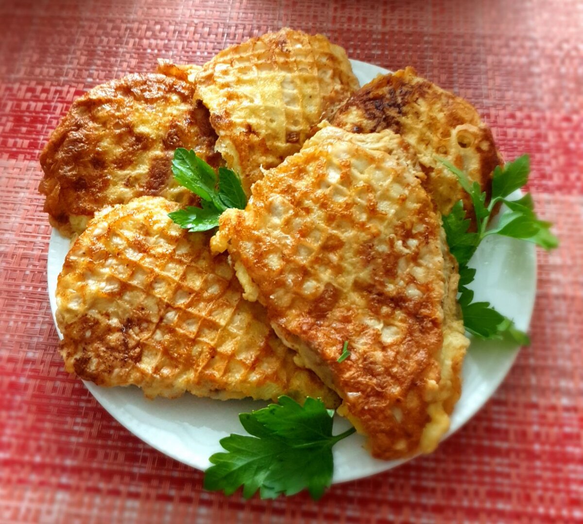 Вафли С Мясом В Кляре