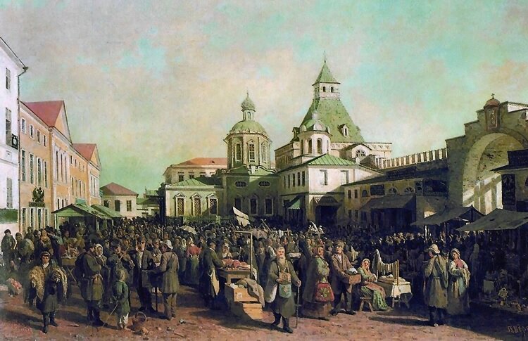 Петр Верещагин. Толкучий рынок в Москве. Фото: Legion-media.ru