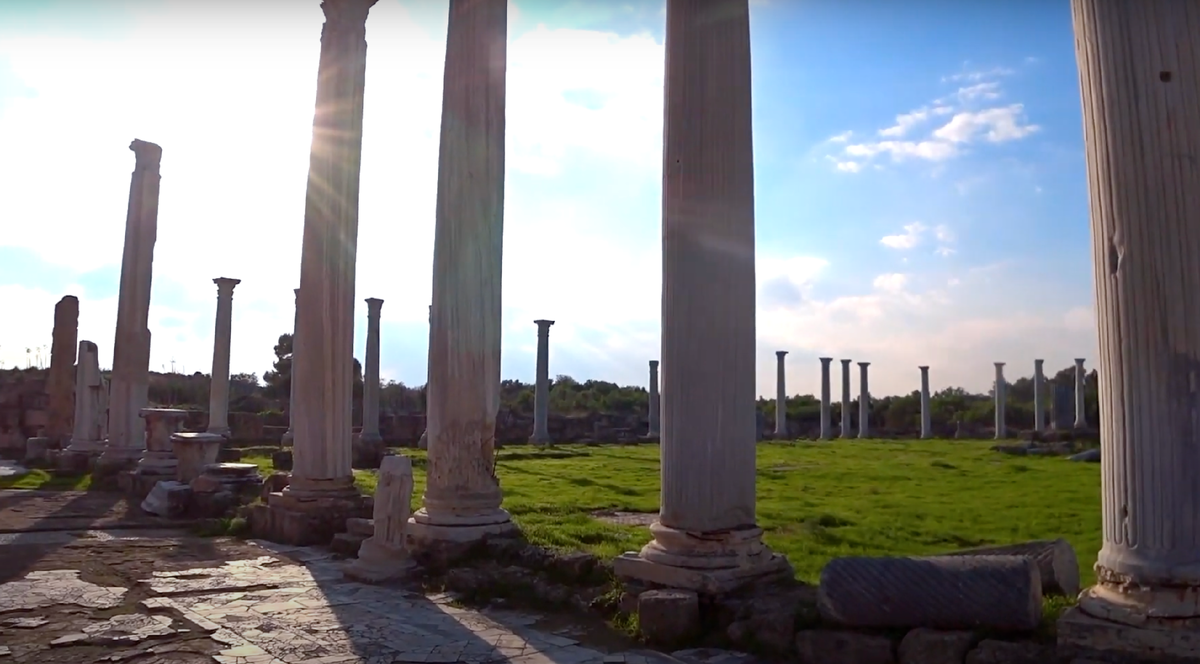 Северный кипр Старый город Саламис Шорохи на Кипре