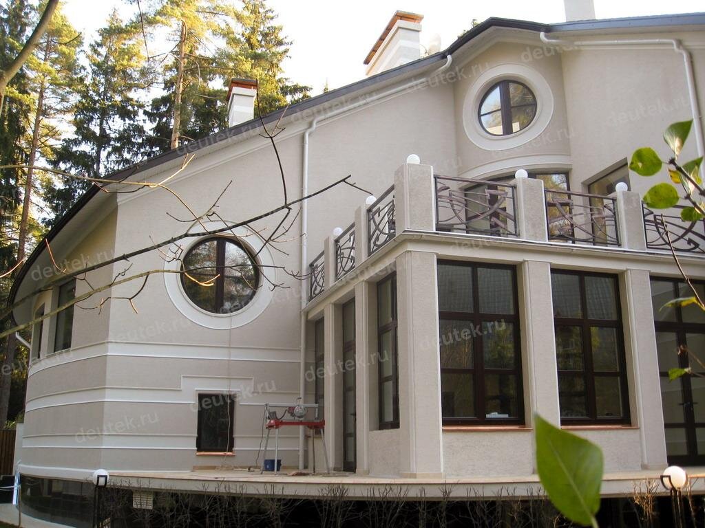 Проект четырёхэтажного дома  455 м2 в стиле барокко с цокольным этажом и эркерами - PA-32