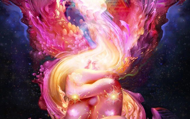 Соединение в любви - связь с Высшим. Картинка из открытого доступа Яндекс Картинки