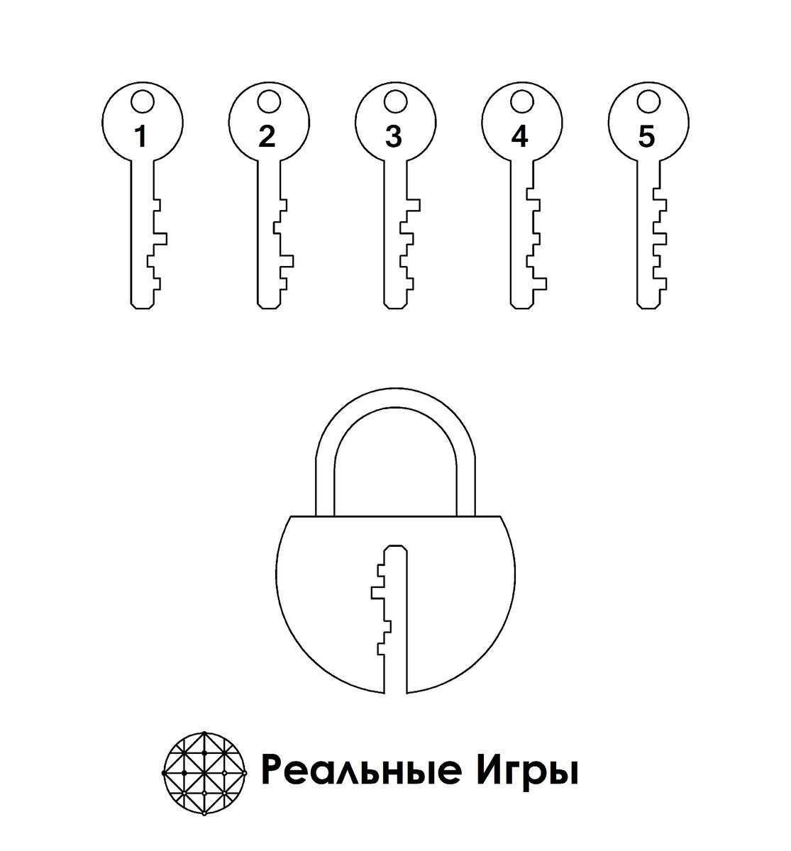 Подберите ключ для замка за 45 секунд. Графическая головоломка | Реальные  Игры | Головоломки | Дзен