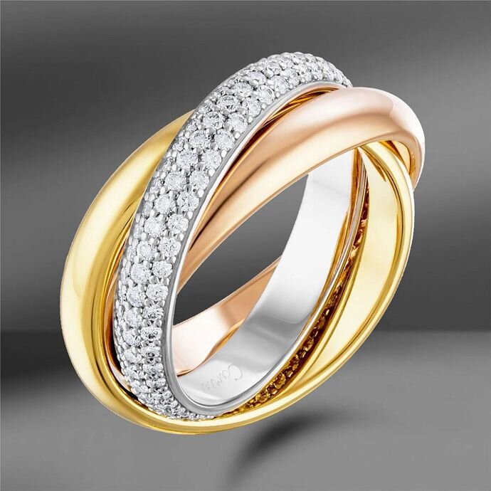 Три кольца Cartier из коллекций Trinity, Juste un Clou и Love (3 фото) 