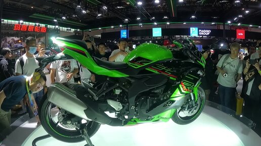 Спортбайк KAWASAKI NINJA ZX 4RR (400). Выставка CHINA MOTOR 23.