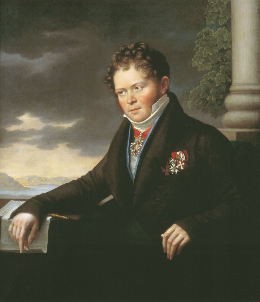 Ю. Олешкевич «Портрет А. Е. Зейделя», 1822 г.