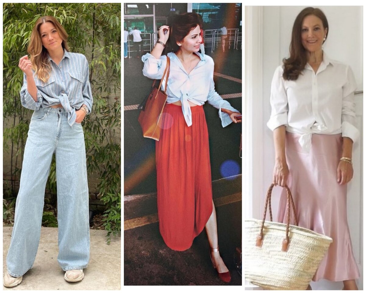 Рубашка с узлом.