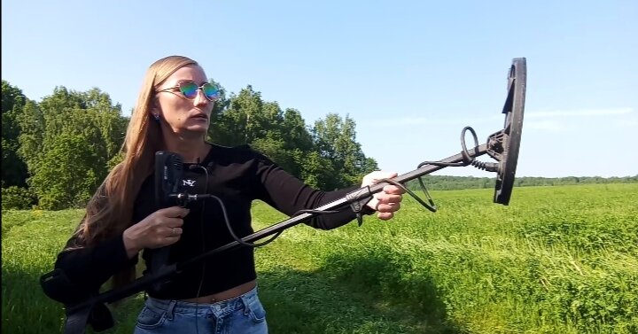 Я и металлоискатель Simplex Plus