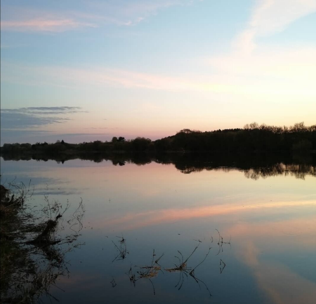 Фото автора. Закат над Западной Двиной. 