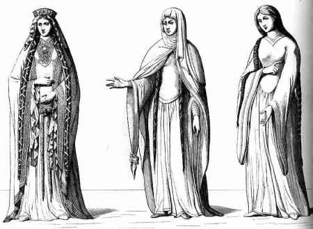 Одежды византийских женщин
